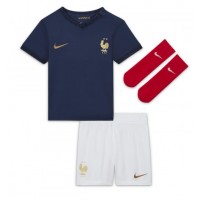 Otroški Nogometni dresi Francija Adrien Rabiot #14 Domači SP 2022 Kratek Rokav (+ Kratke hlače)